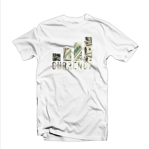 Currency Exchange "Bar Rise" T Shirt (White/Money Design)