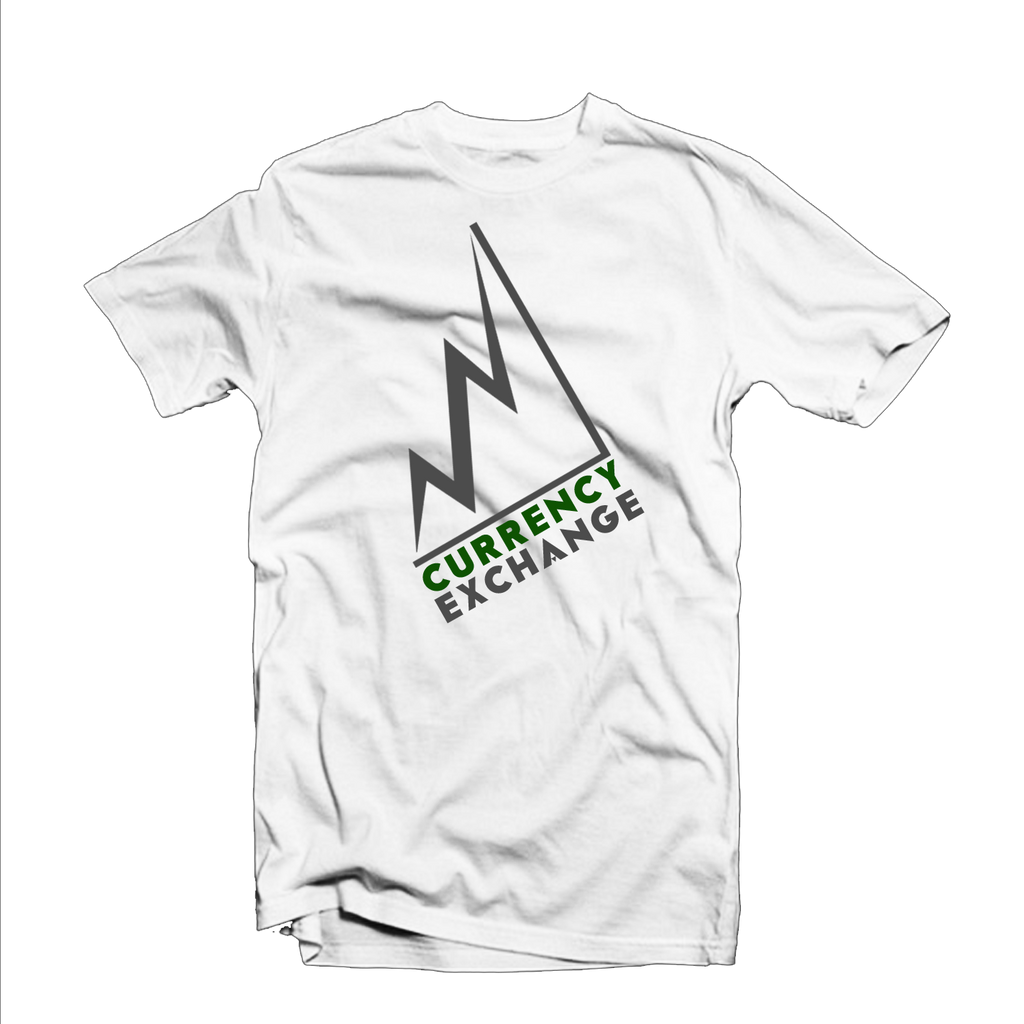 Currency Exchange "Stock Rise" T Shirt (White/Gray/Green)
