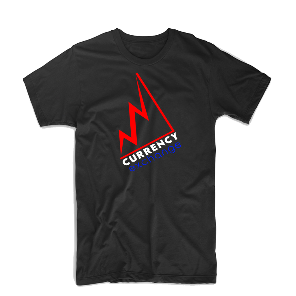 Currency Exchange "Stock Rise" T Shirt (Black/Royal Blue/Red/White)