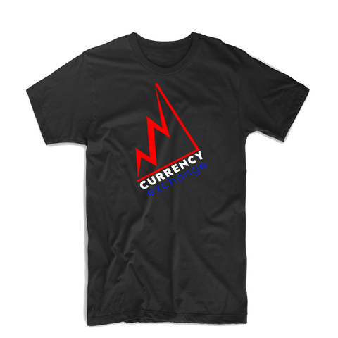 Currency Exchange "Stock Rise" T Shirt (Black/Royal Blue/Red/White)