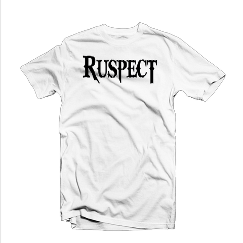 Ruspect "Original" T Shirt (White/Grey Outline/Black)