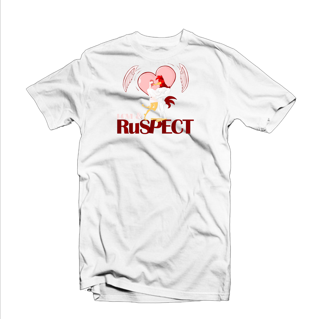 Ruspect "Love & Ruspect" T Shirt (White/Red/Pink)