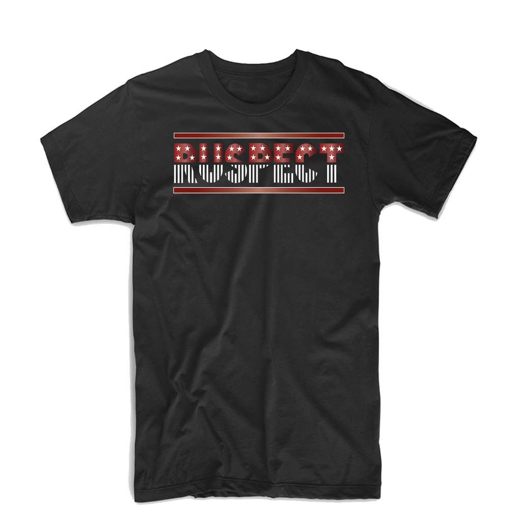 Ruspect "Starz" T Shirt (Black/White Outline/Burgundy)