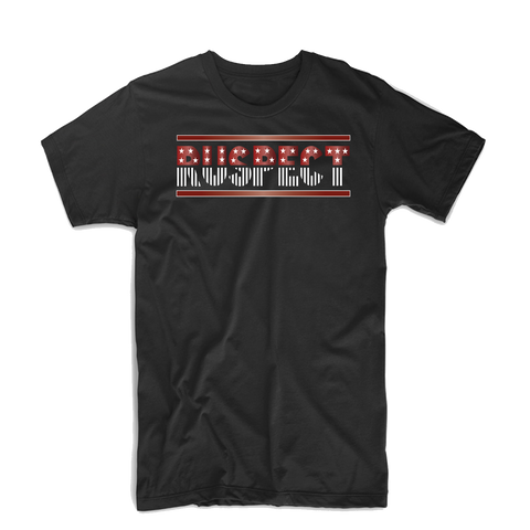 Ruspect "Starz" T Shirt (Black/White Outline/Burgundy)