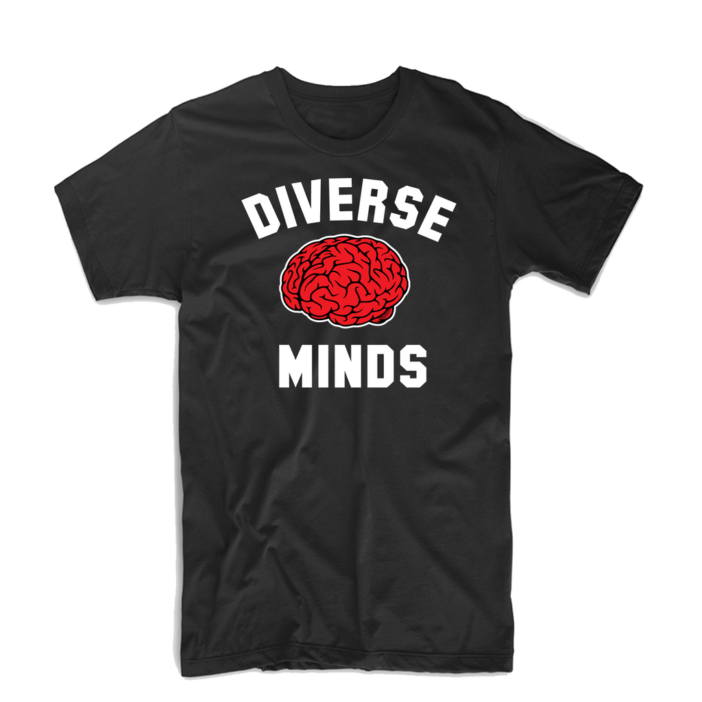 Diverse Minds Team T Shirt (Black/Red)