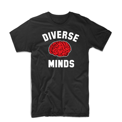 Diverse Minds Team T Shirt (Black/Red)