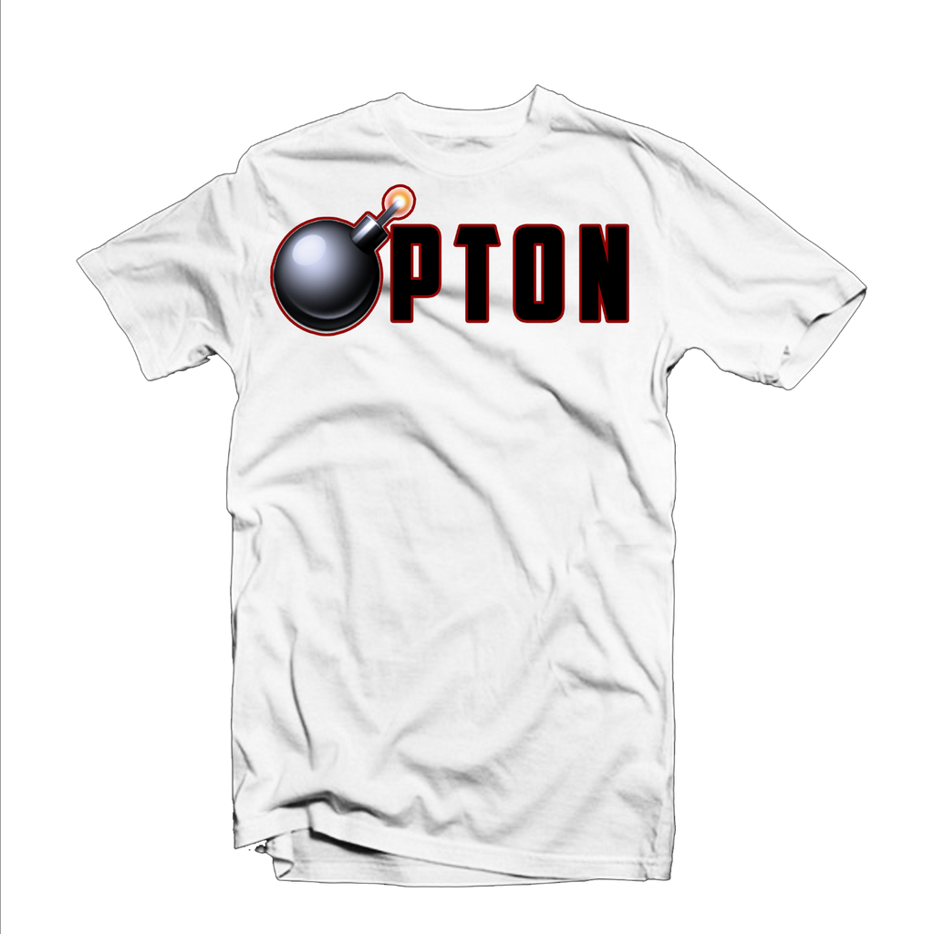 "Bompton Bomb" T Shirt (White/Black/Red)