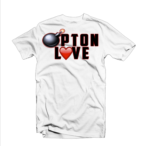 "Bompton Love" T Shirt (White/Black/Red)