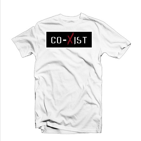 "CoXist" T Shirt (White/Black/Red)