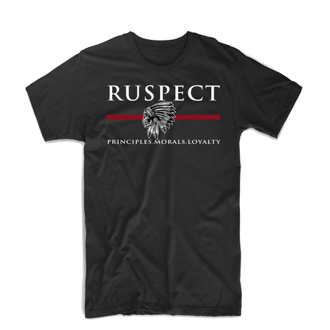 Ruspect "Chief" T Shirt (Black/White/Red)