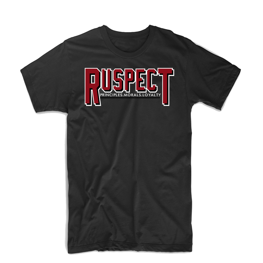 Ruspect "Ru Bold" T Shirt (Black/White/Red)