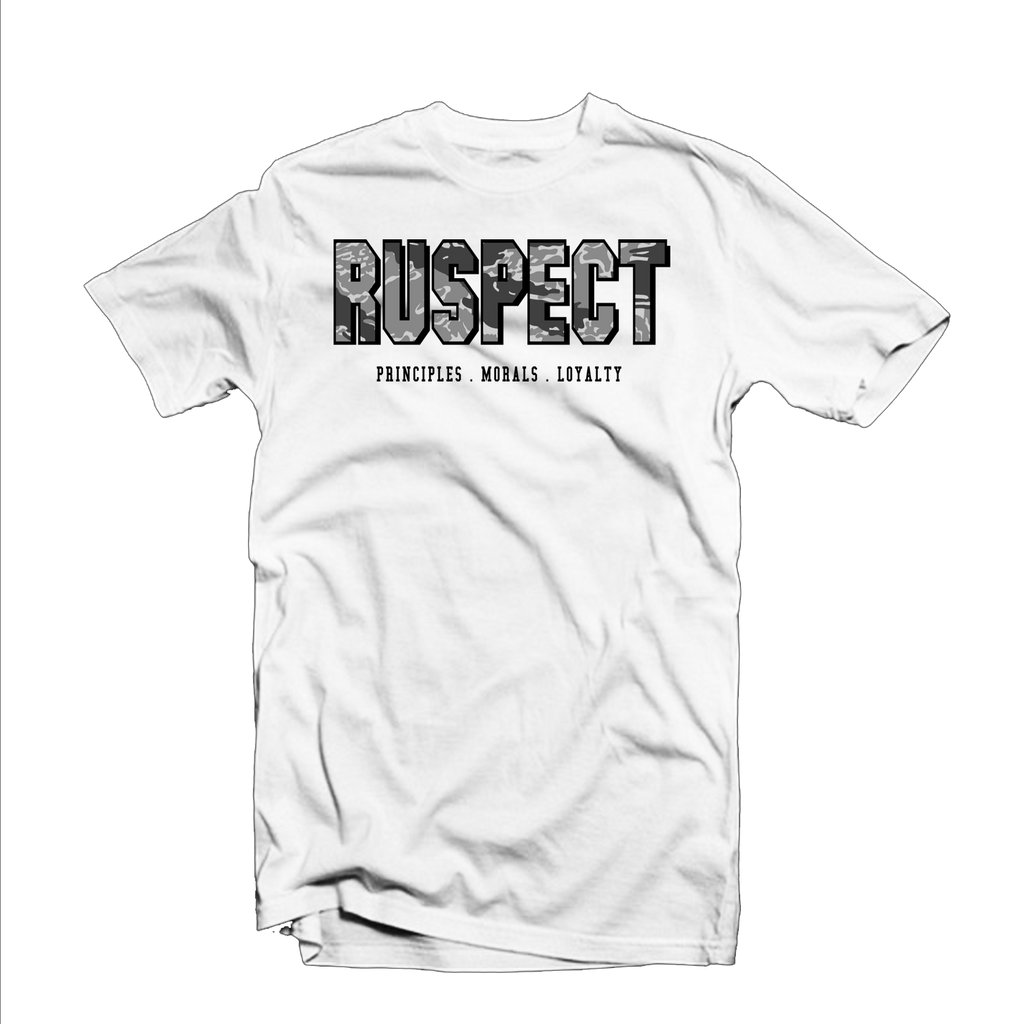 Ruspect "Fatigue" T Shirt (White/Light Grey/Dark Grey)