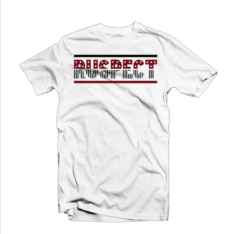 Ruspect "Stars & Stripes" T Shirt (White/Black/Burgundy)
