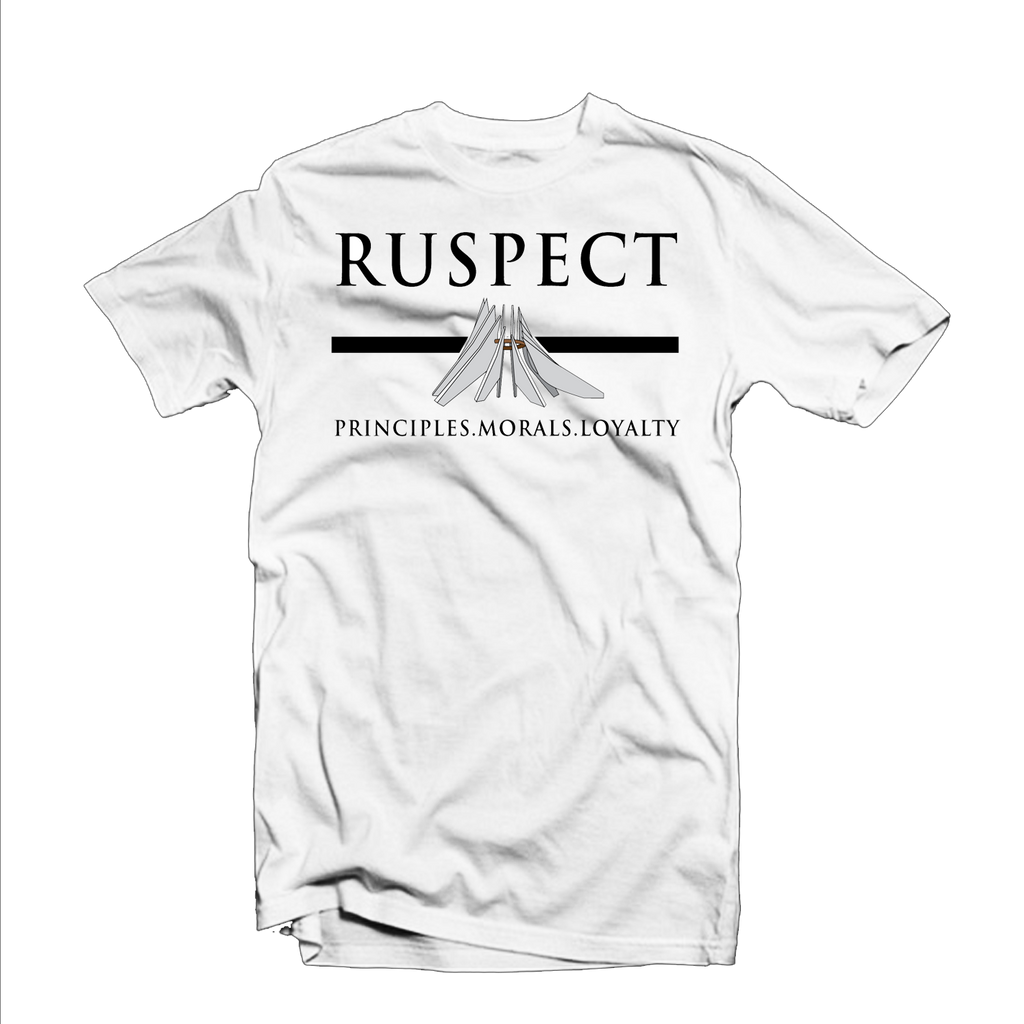 Ruspect "PML" T Shirt (White/Black/Grey