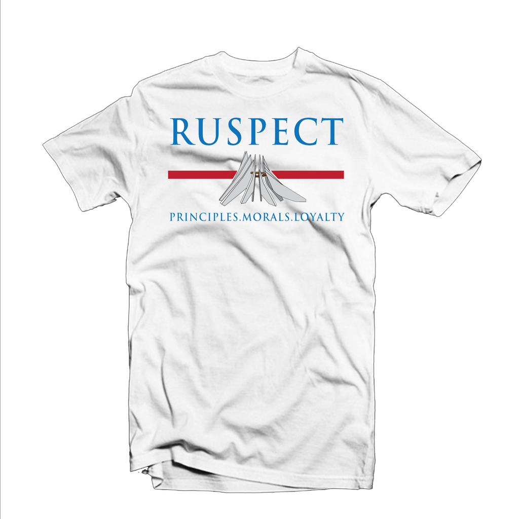 Ruspect "PML" T Shirt (White/Blue/Red)