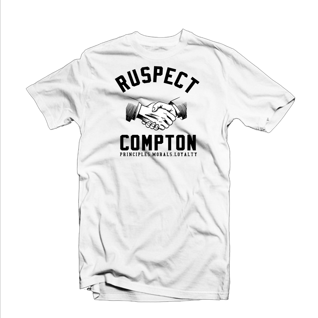 Ruspect "Ruspect Compton" T Shirt (White/Black)