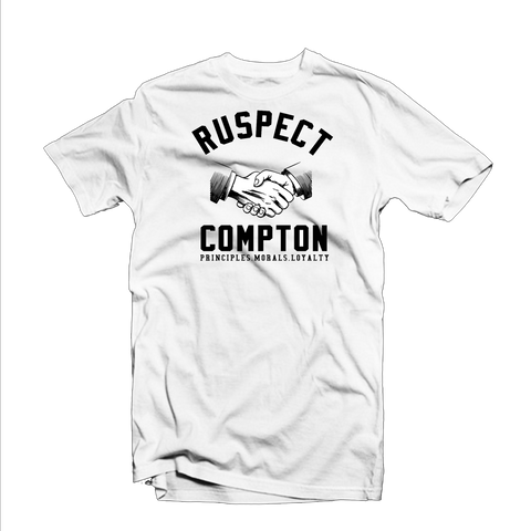 Ruspect "Ruspect Compton" T Shirt (White/Black)