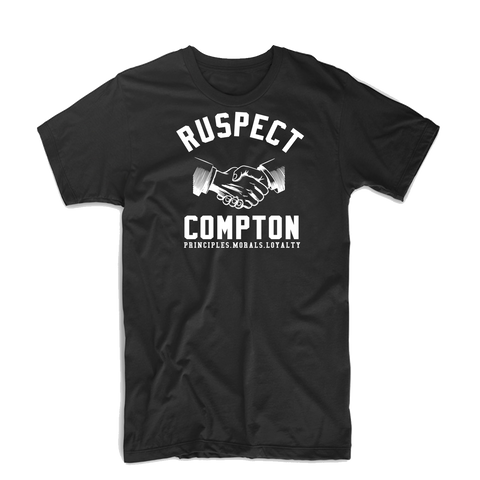 Ruspect "Ruspect Compton" T Shirt (Black/White)