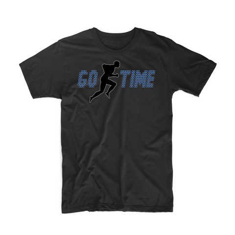 Go Time "Men's Workout" T Shirt (Black/Dark Blue)
