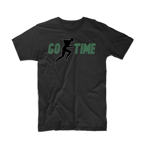 Go Time "Men's Workout" T Shirt (Black/Green)