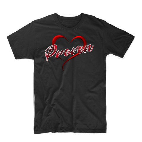 "Proven Love" T Shirt (Black/Red)