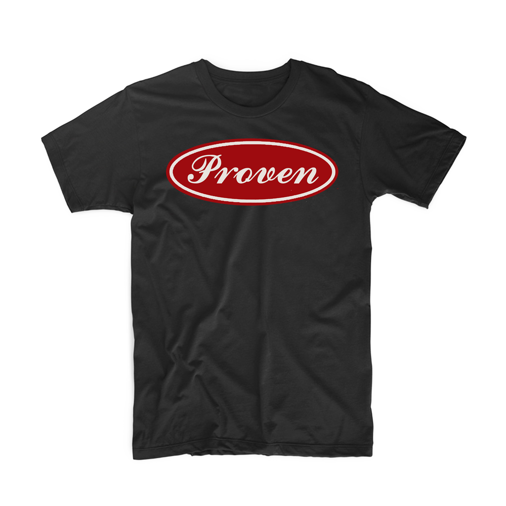"Proven" Logo T Shirt (Black/Red)