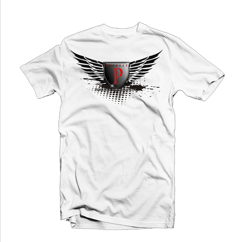 Ruspect "Winged P" T Shirt (White/Black/Red)