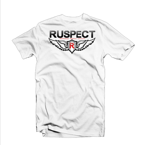 Ruspect "Birds Winged" T Shirt (White/Black/Red)