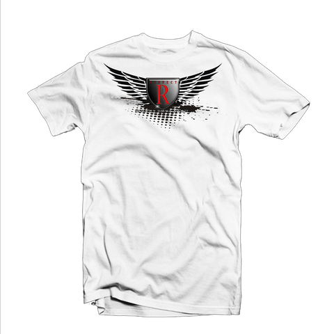 Ruspect "Winged R" T Shirt (White/Black/Red)