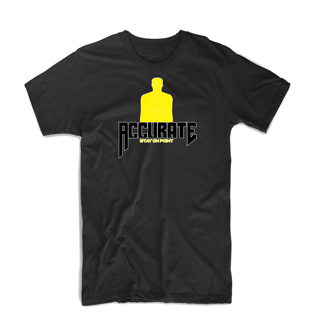 Accurate "Target" T Shirt (Black/Yellow)