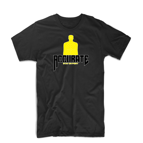 Accurate "Target" T Shirt (Black/Yellow)